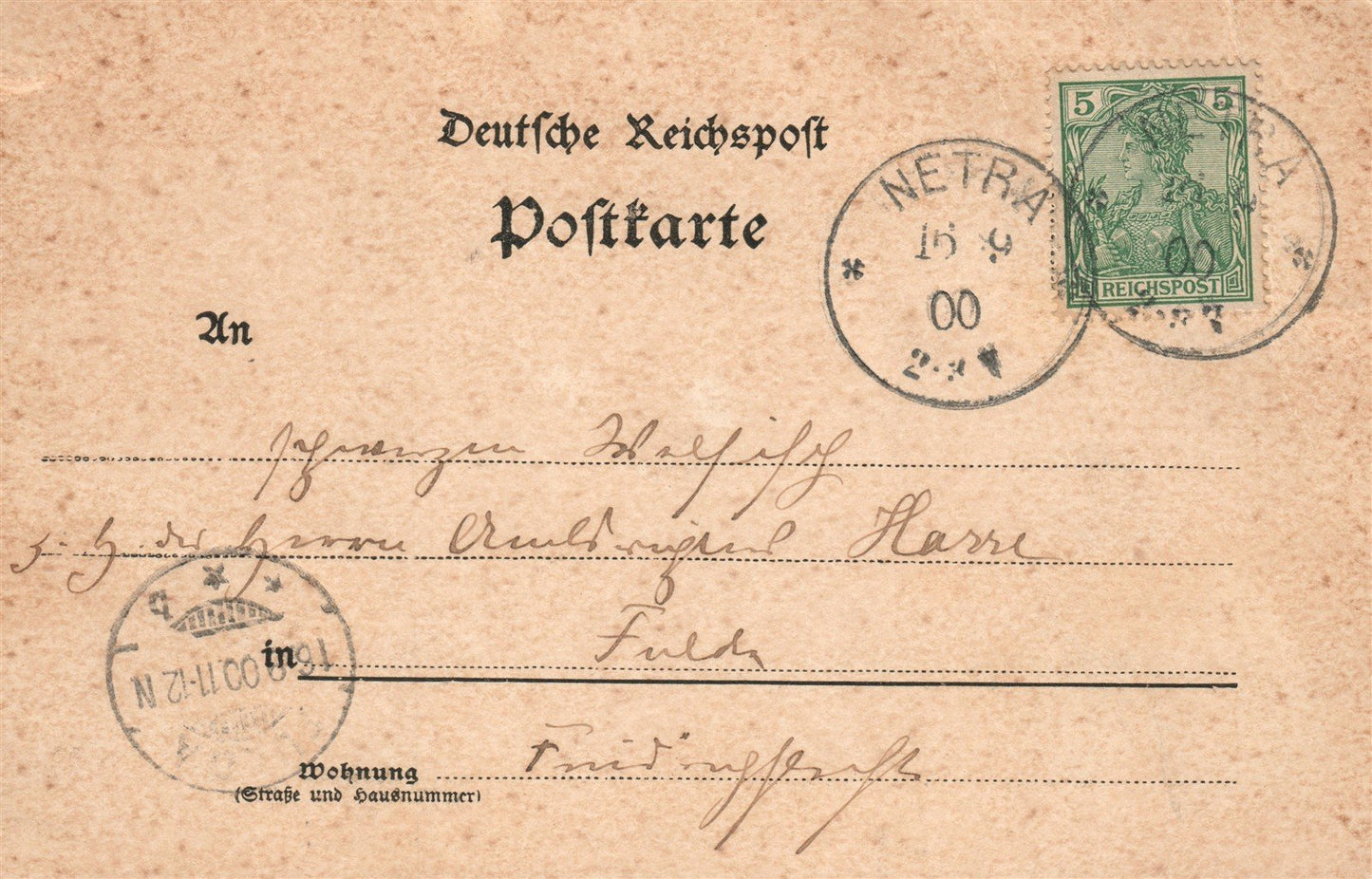 HELDRASTEIN GERMANY RESTAURANT ADOLF WIEGANDT 1900 ANTIQUE POSTCARD