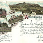 GRUSS AUS AMONEBURG GERMANY 1897 ANTIQUE POSTCARD