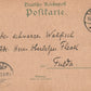 GRUSS AUS SCHLESWIG GERMANY 1897 ANTIQUE POSTCARD