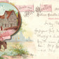 GRUSS AUS ALT-BERLIN GERMANY BERLINER AUSSTELLUNG 1896 ANTIQUE POSTCARD