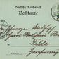 GRUSS AUS SONDERBURG GERMANY 1898 ANTIQUE POSTCARD