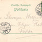 FRANKFURT ZOO GERMANY 1897 ANTIQUE POSTCARD