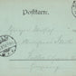 GRUSS VOM NORDSEESTRANDE GERMANY 1898 ANTIQUE POSTCARD