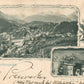 GRUSS AUS BERCHTESGADEN GERMANY 1900 ANTIQUE POSTCARD rare backside
