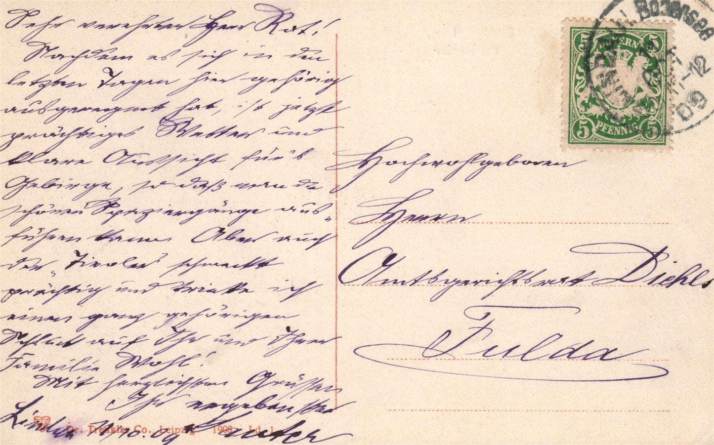 LINDAU i.B. GERMANY lighthouse ANTIQUE POSTCARD