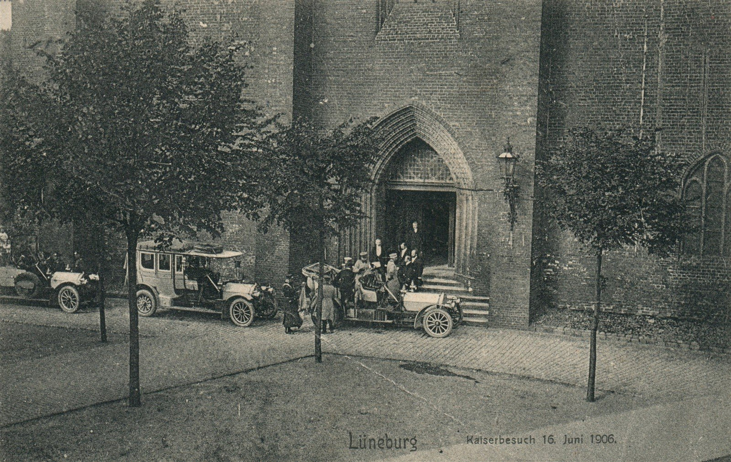 LUNEBURG GERMANY KAISERBESUCH 1906 ANTIQUE POSTCARD