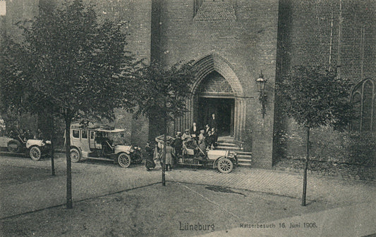 LUNEBURG GERMANY KAISERBESUCH 1906 ANTIQUE POSTCARD