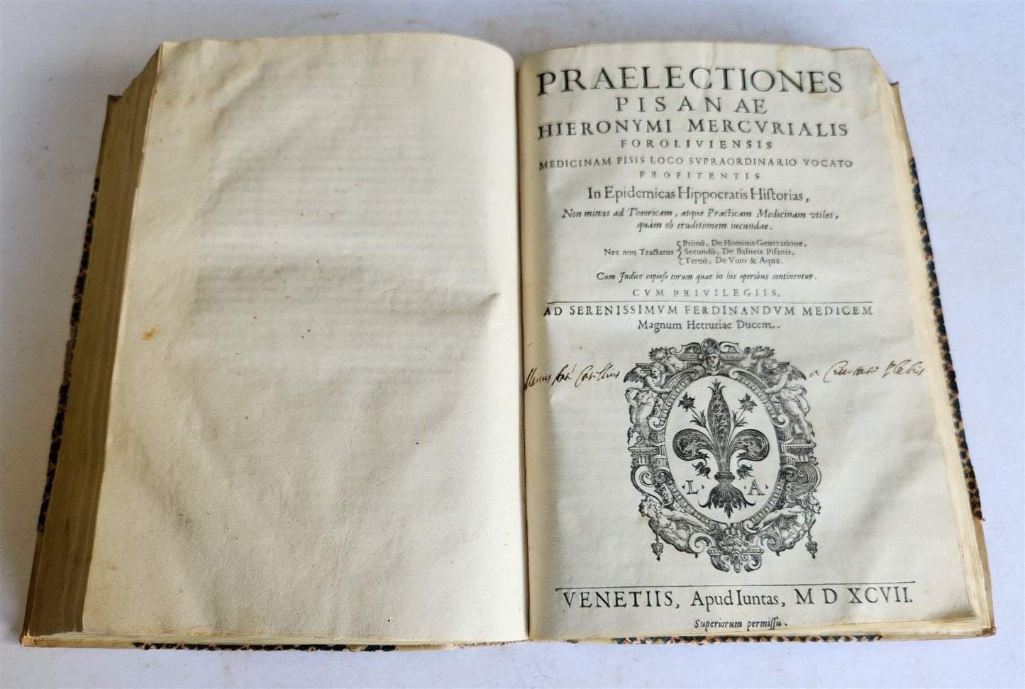 1587-1597 MEDICAL TREATISE by HIERONYMI MERCURIALIS antique 16th CENTURY FOLIO