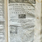 1587-1597 MEDICAL TREATISE by HIERONYMI MERCURIALIS antique 16th CENTURY FOLIO
