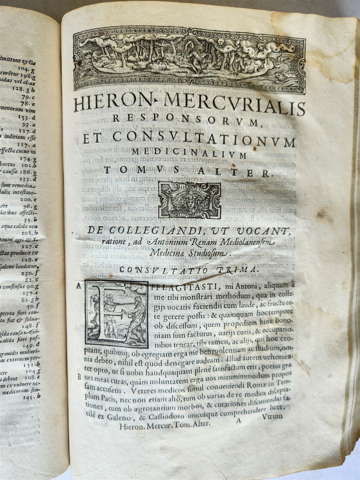 1587-1597 MEDICAL TREATISE by HIERONYMI MERCURIALIS antique 16th CENTURY FOLIO