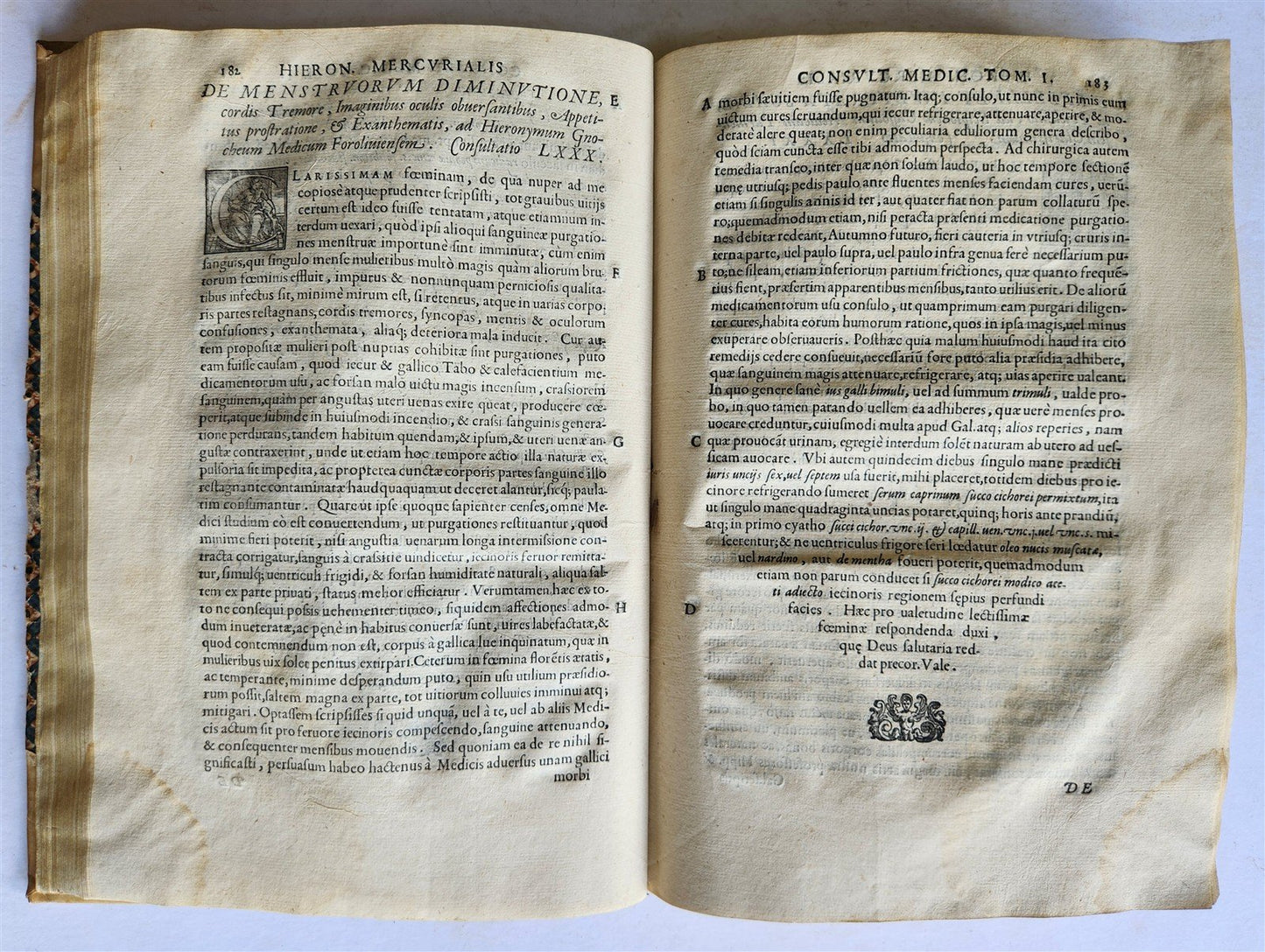 1587-1597 MEDICAL TREATISE by HIERONYMI MERCURIALIS antique 16th CENTURY FOLIO