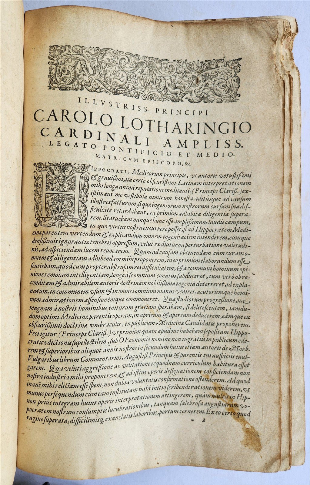 1595 HIPPOCRATES Opera Omnia antique 16th CENTURY FOLIO