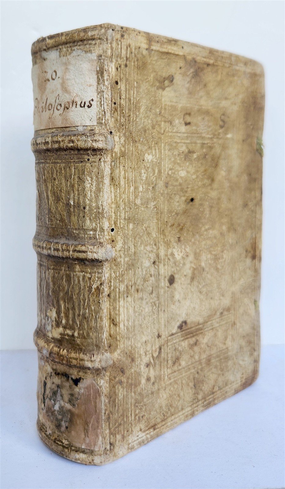 1563 RODOLPHI AGRICOLA Inventione Dialectica antique 16th century DATED PIGSKIN