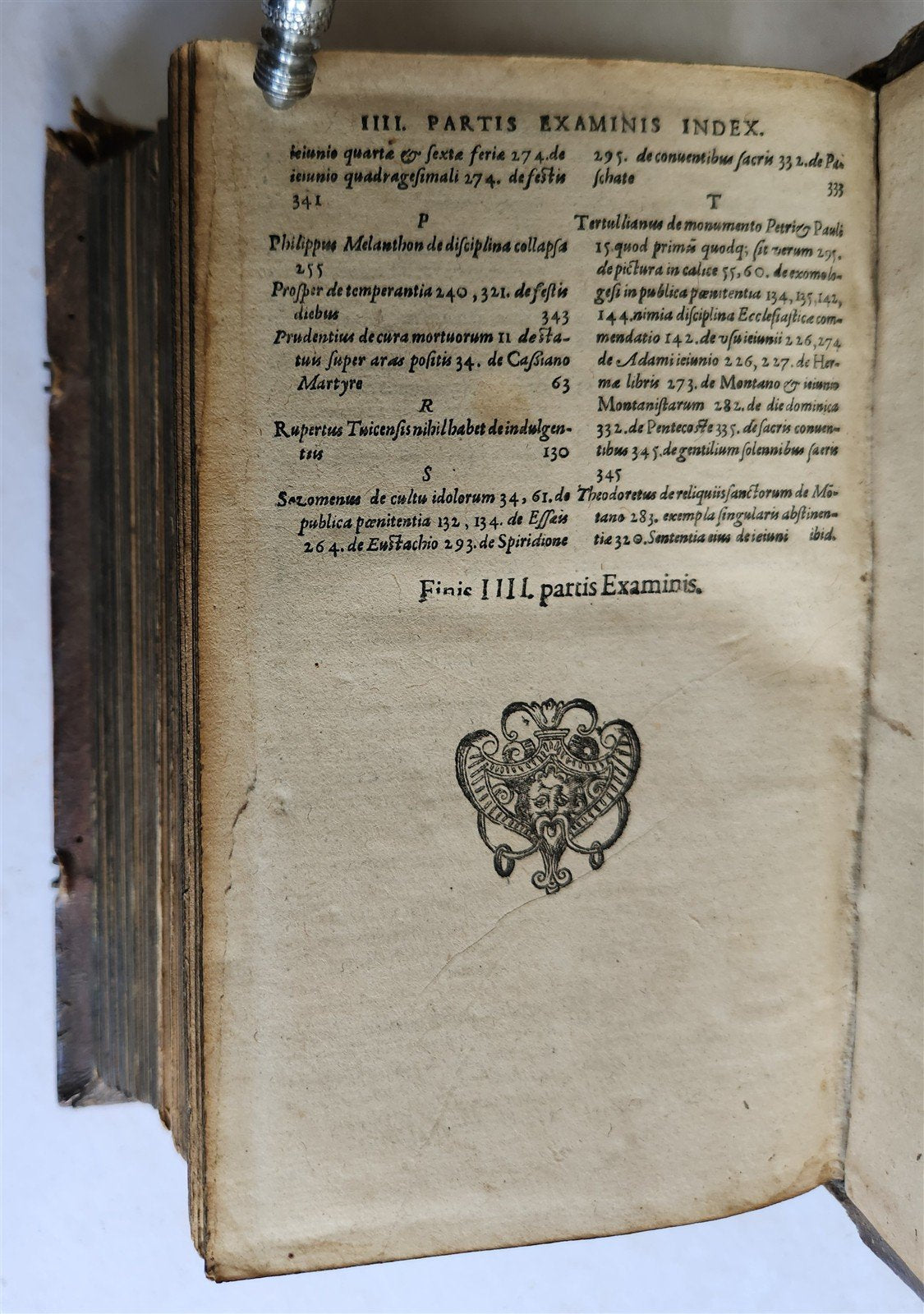 1590 CHEMNITZ Examinis decretorum concilii Tridentini antique 16th cent. PIGSKIN