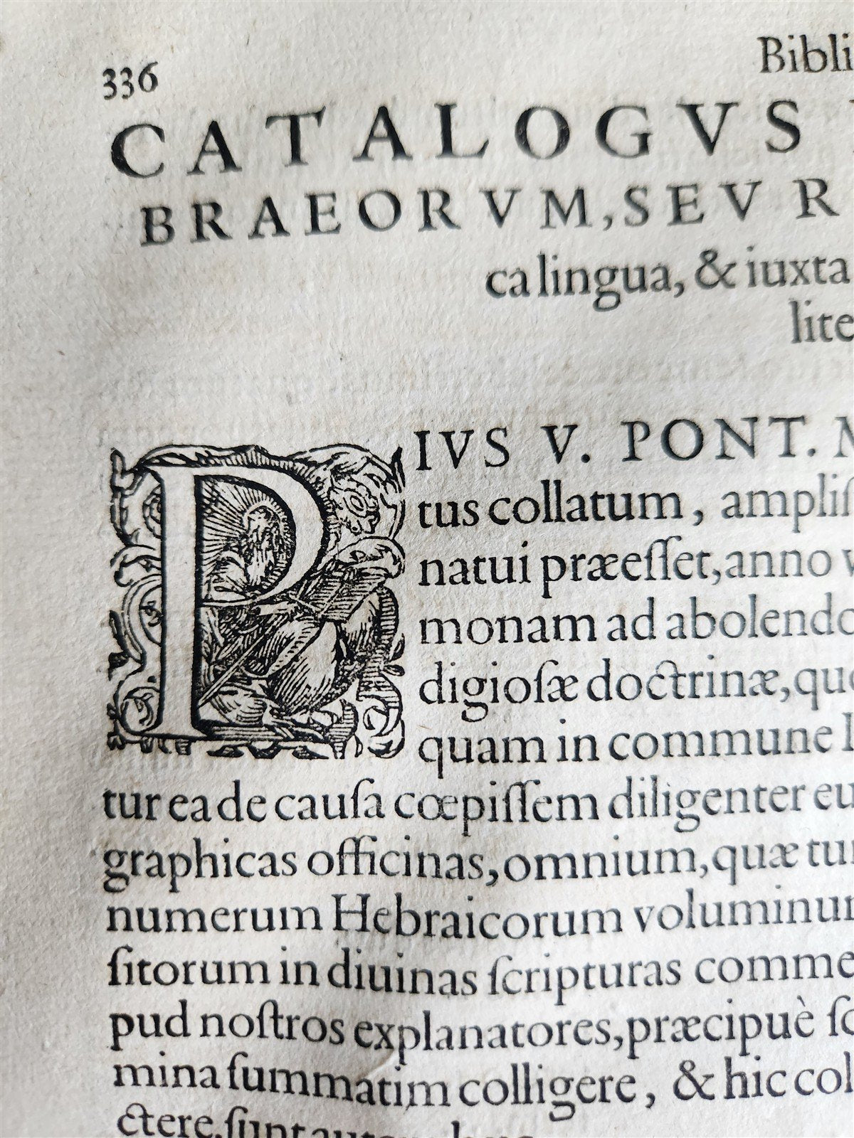 1576 SIXTUS of SIENA Bibliotheca Sancta antique 16th century PIGSKIN BOUND FOLIO