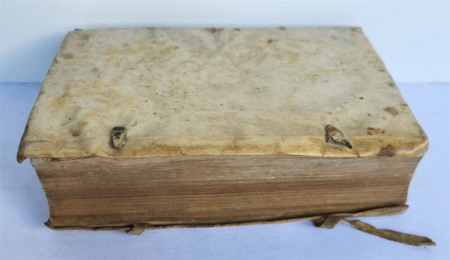 1560 AUGUSTINE of HIPPO De civitate Dei antique 16th century VELLUM BOUND