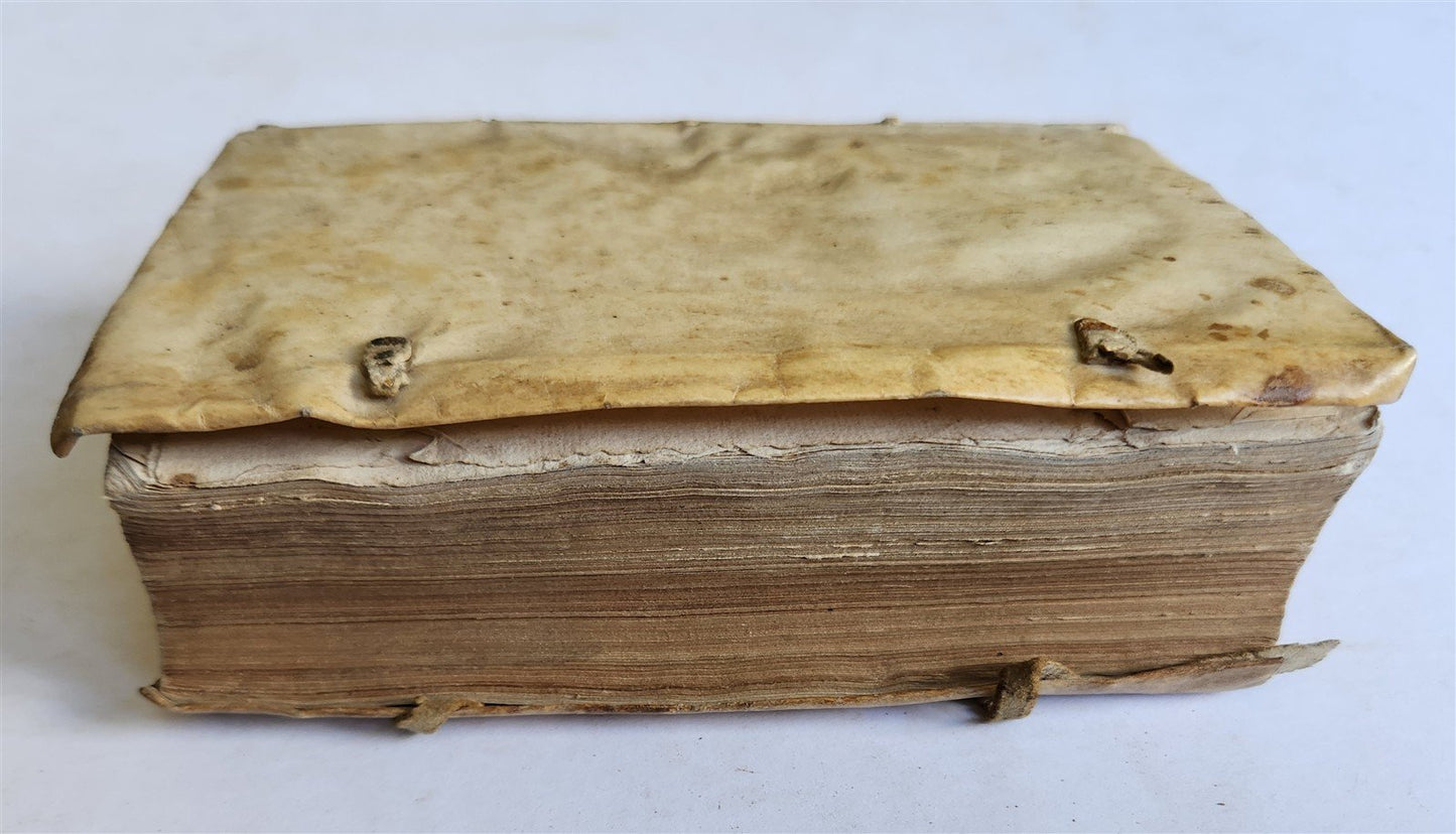 1560 AUGUSTINE of HIPPO De civitate Dei antique 16th century VELLUM BOUND