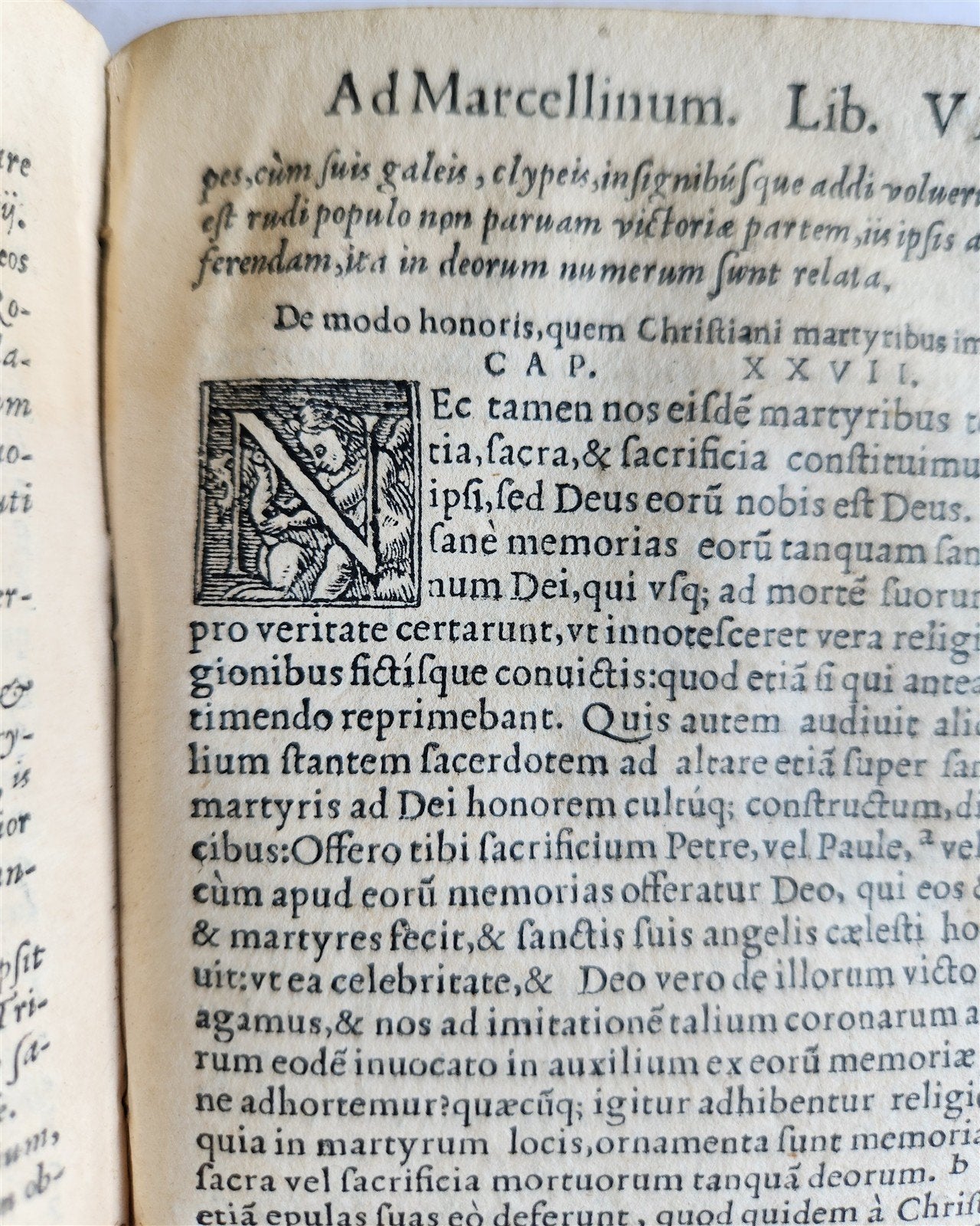 1560 AUGUSTINE of HIPPO De civitate Dei antique 16th century VELLUM BOUND