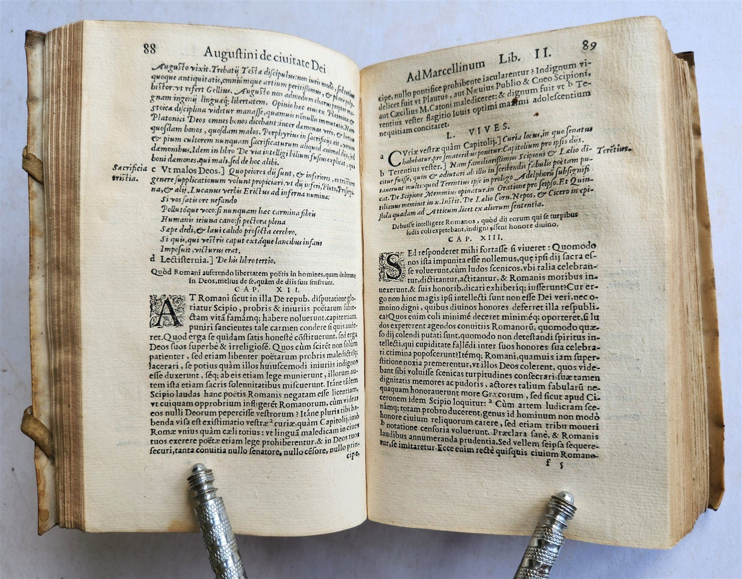 1560 AUGUSTINE of HIPPO De civitate Dei antique 16th century VELLUM BOUND