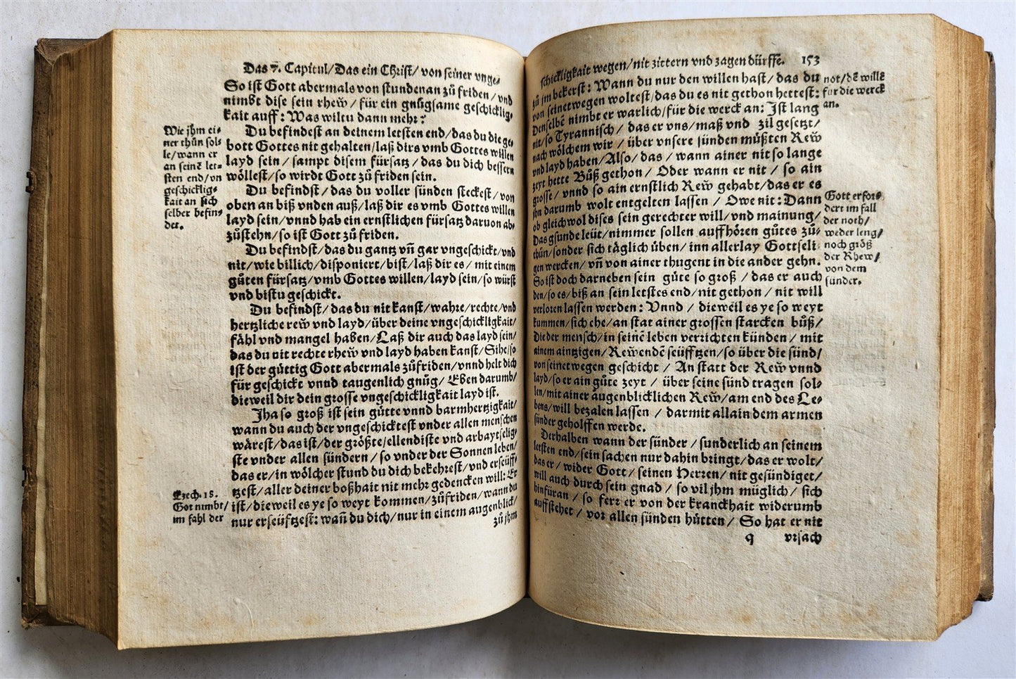 1568 THEOLOGY by Martin Eisengrein in GERMAN antique 16th century PIGSKIN BOUND