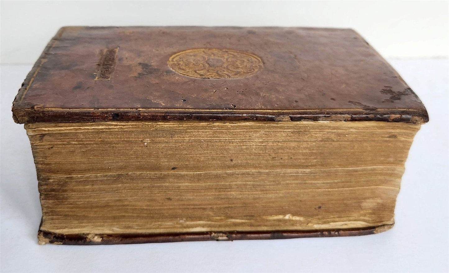 1573 APOPHTHEGMATA by encyclopedist Conrad Lycosthenes antique 16th cent BINDING