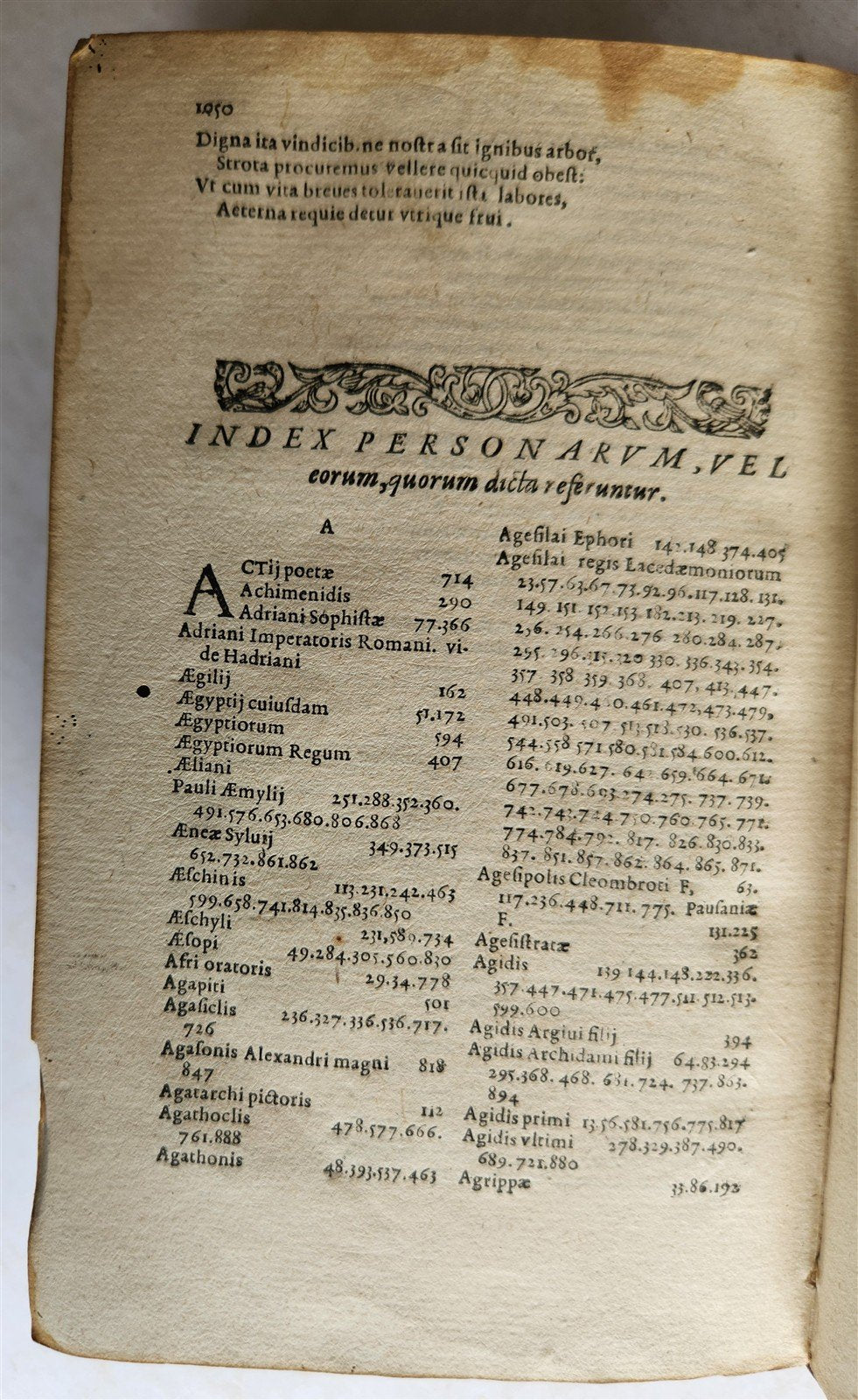 1573 APOPHTHEGMATA by encyclopedist Conrad Lycosthenes antique 16th cent BINDING