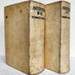 1593 ARISTOTELIS Tomus Physicus 2 VOLUMES antique 16th century VELLUM BOUND