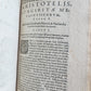 1593 ARISTOTELIS Tomus Physicus 2 VOLUMES antique 16th century VELLUM BOUND