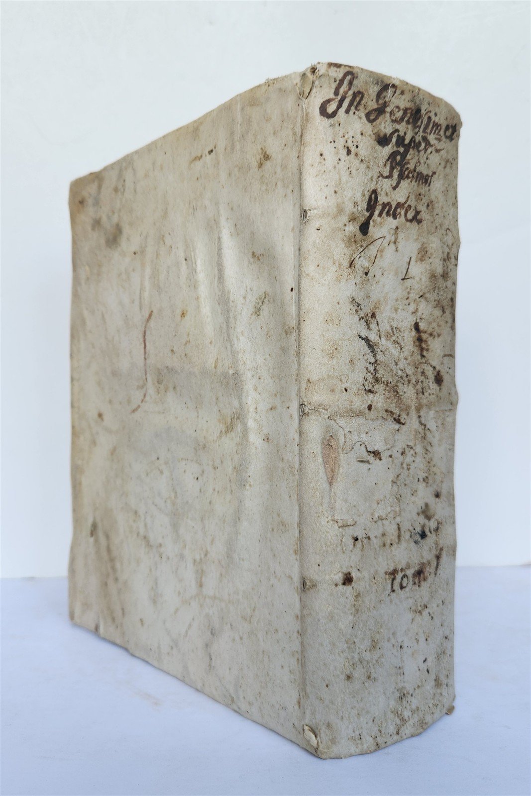 1582 HOMILIES of JOHN CHRYSOSTOM antique 16th century VELLUM BOUND
