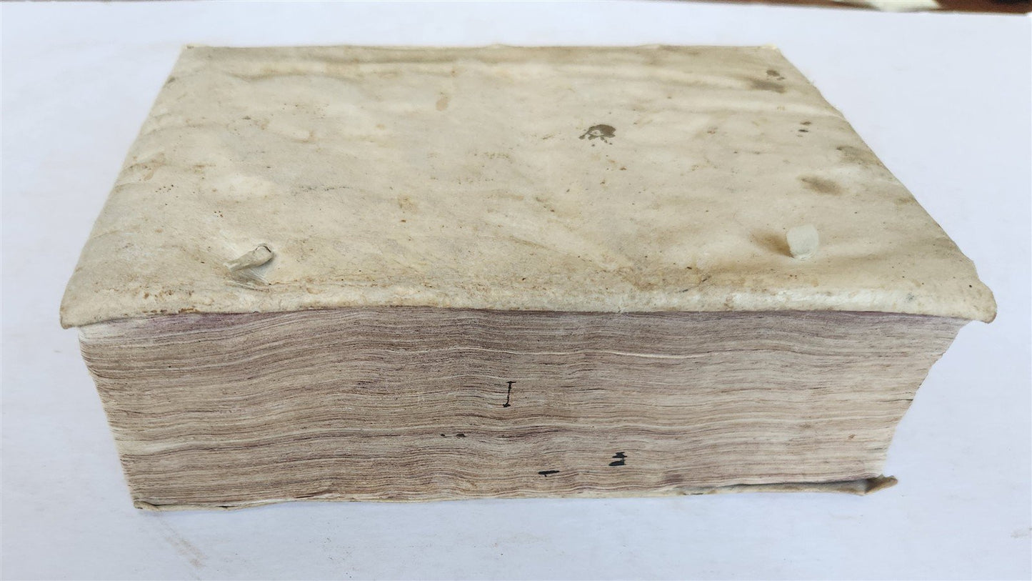 1582 HOMILIES of JOHN CHRYSOSTOM antique 16th century VELLUM BOUND