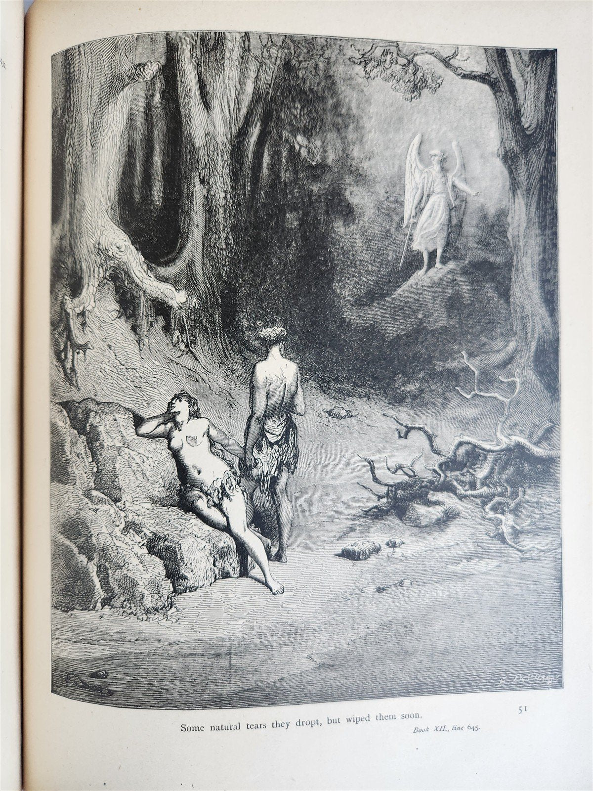1880 MILTON'S PARADISE LOST illustrated by GUSTAVE DORE antique FOLIO