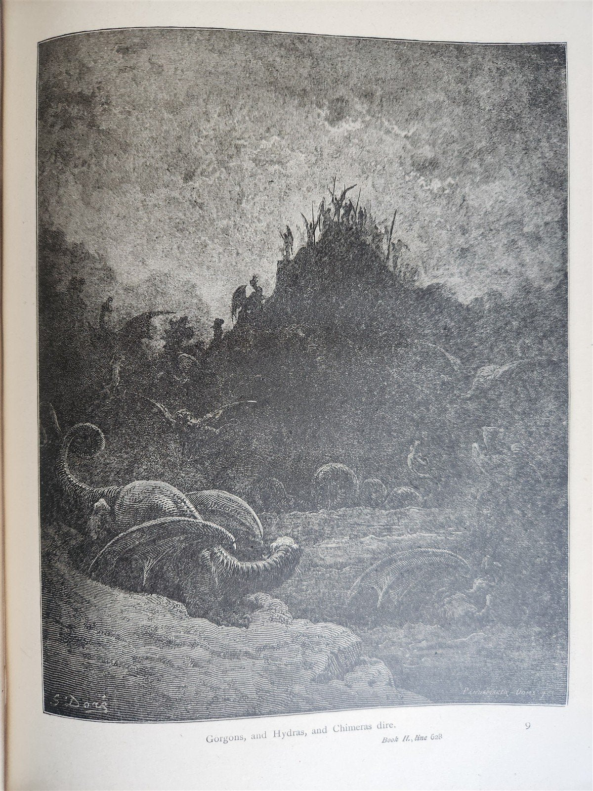 1880 MILTON'S PARADISE LOST illustrated by GUSTAVE DORE antique FOLIO