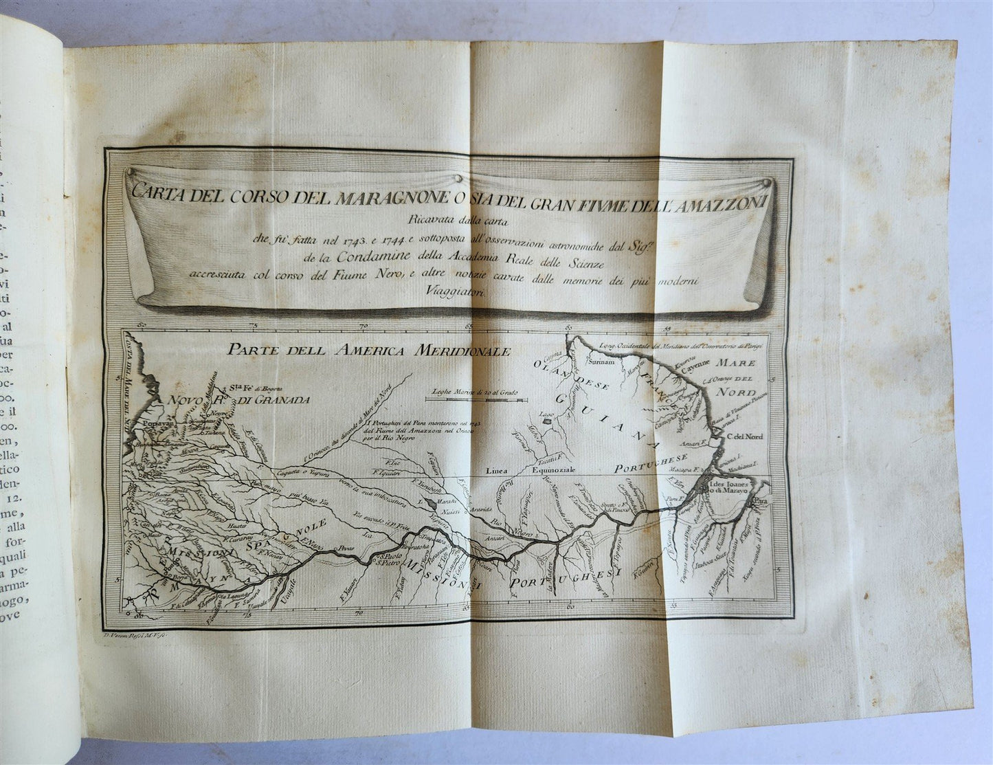1763 IL GAZZETTIERE AMERICANO antique ILLUSTRATED w/ MAPS & ENGRAVINGS FOLIO