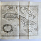 1763 IL GAZZETTIERE AMERICANO antique ILLUSTRATED w/ MAPS & ENGRAVINGS FOLIO