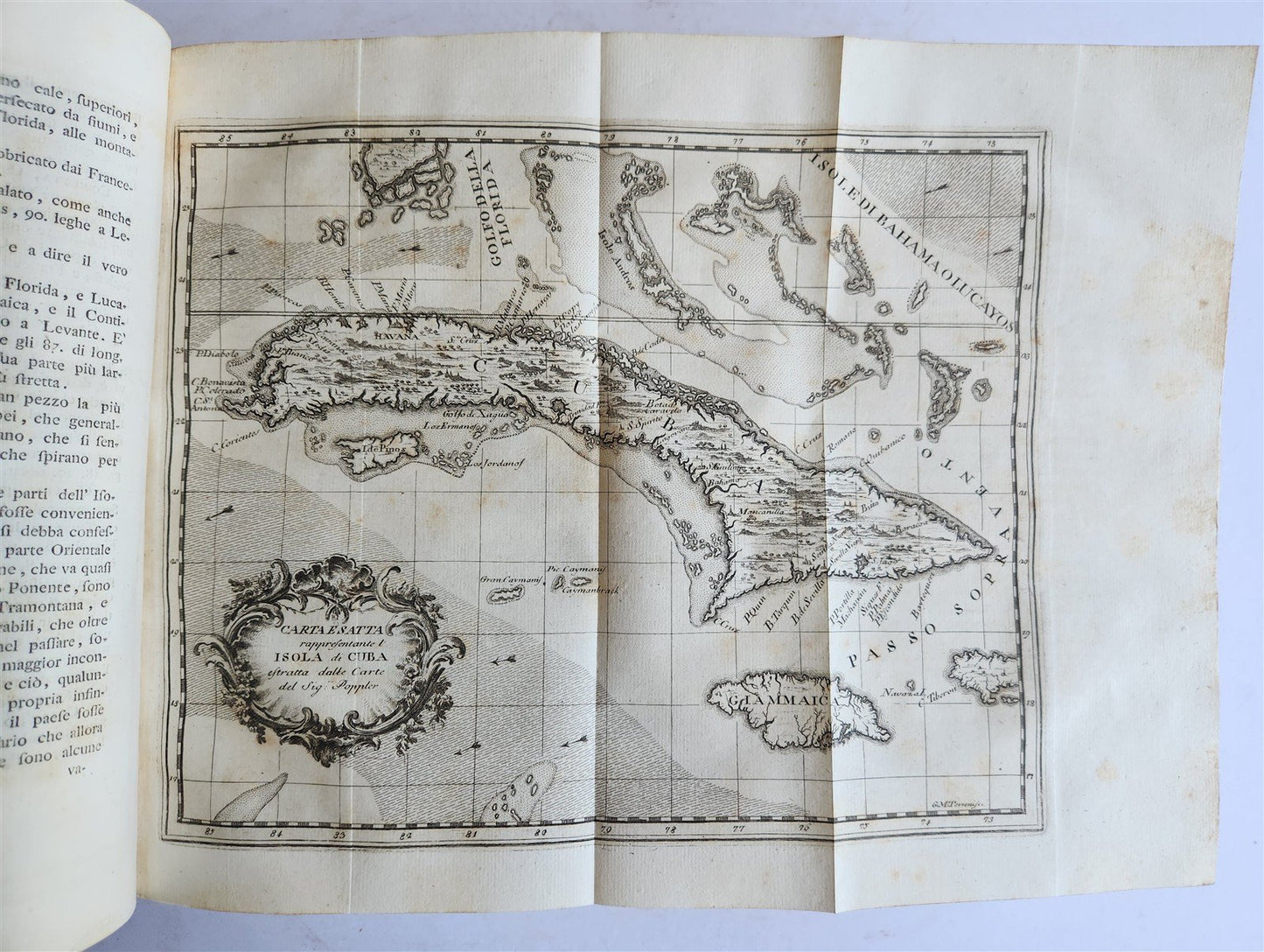 1763 IL GAZZETTIERE AMERICANO antique ILLUSTRATED w/ MAPS & ENGRAVINGS FOLIO