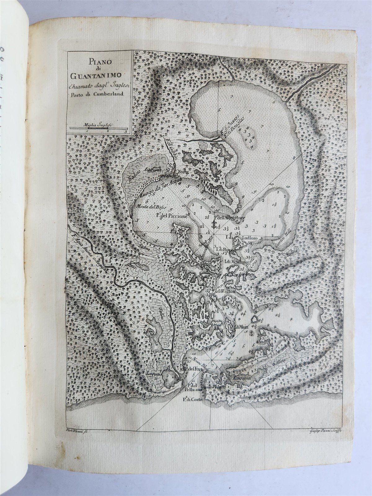 1763 IL GAZZETTIERE AMERICANO antique ILLUSTRATED w/ MAPS & ENGRAVINGS FOLIO