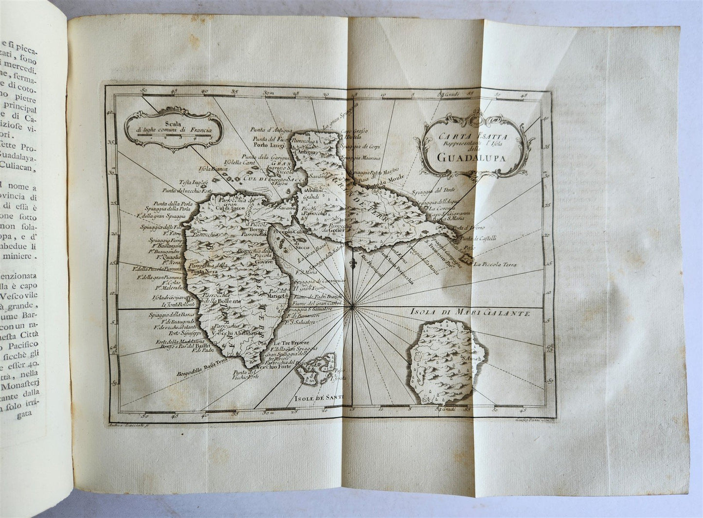 1763 IL GAZZETTIERE AMERICANO antique ILLUSTRATED w/ MAPS & ENGRAVINGS FOLIO