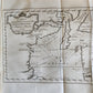 1763 IL GAZZETTIERE AMERICANO antique ILLUSTRATED w/ MAPS & ENGRAVINGS FOLIO