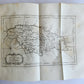 1763 IL GAZZETTIERE AMERICANO antique ILLUSTRATED w/ MAPS & ENGRAVINGS FOLIO