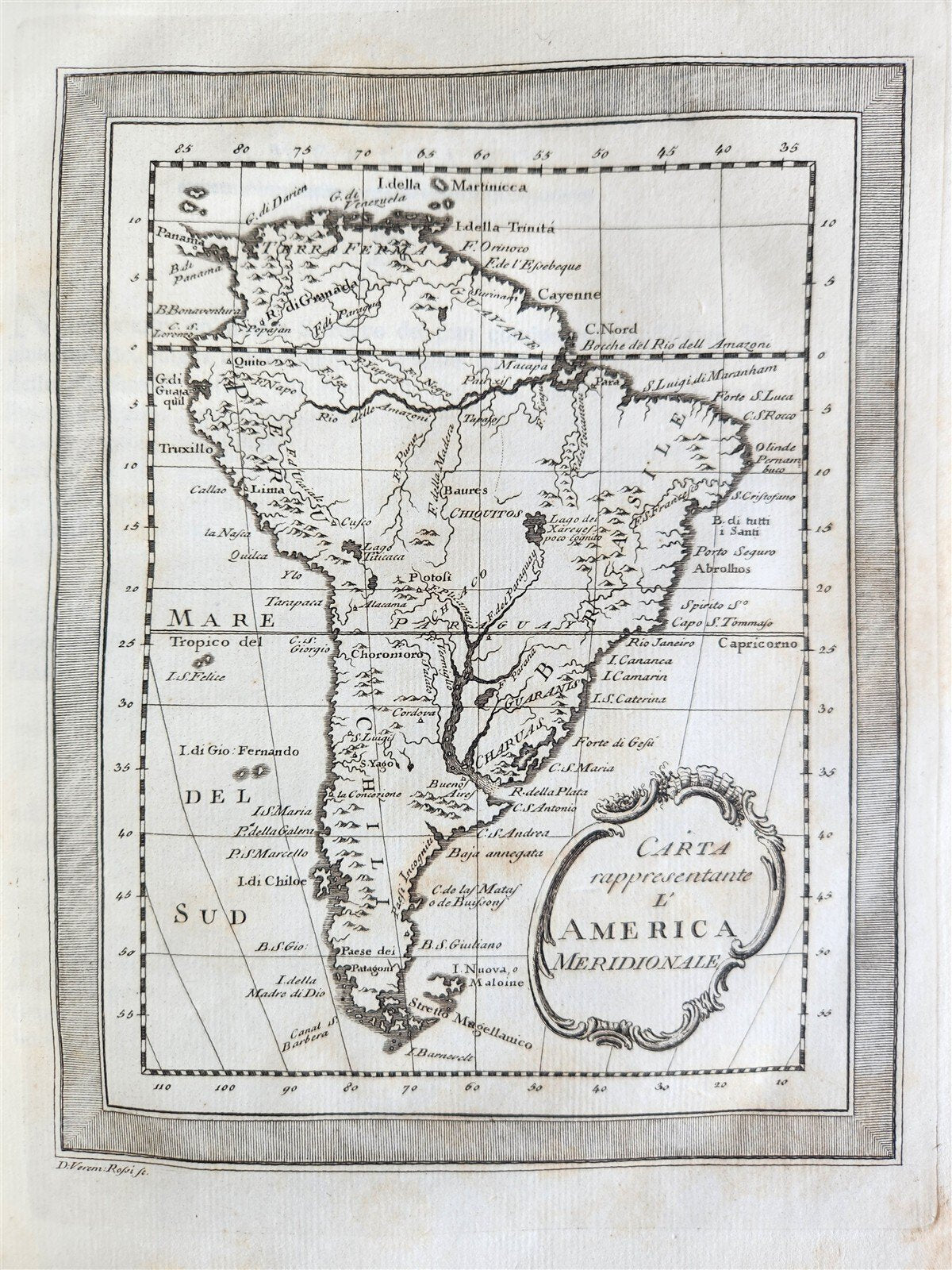 1763 IL GAZZETTIERE AMERICANO antique ILLUSTRATED w/ MAPS & ENGRAVINGS FOLIO