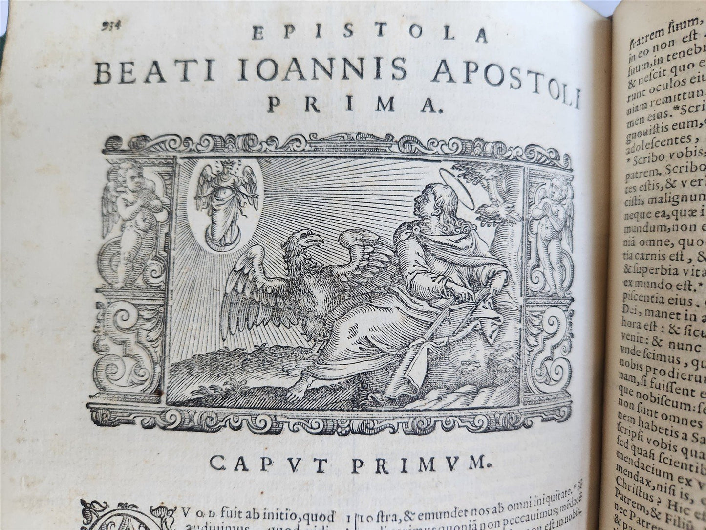 1611 BIBLE in LATIN antique ILLUSTRATED BIBLIA SACRA w/ 252 WOODCUTS