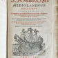 1603 SANCTI AMBROSII antique PIGSKIN BOUND FOLIO w/BISHOP'S COAT of ARMS Vol.3-4