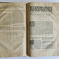 1603 SANCTI AMBROSII antique PIGSKIN BOUND FOLIO w/BISHOP'S COAT of ARMS Vol.3-4