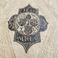 1603 SANCTI AMBROSII antique PIGSKIN BOUND FOLIO w/BISHOP'S COAT of ARMS Vol.1-2