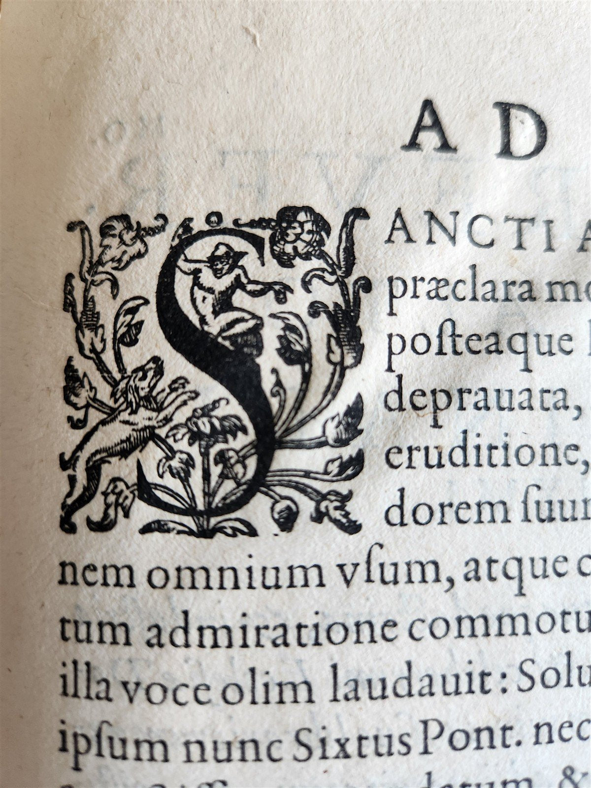 1603 SANCTI AMBROSII antique PIGSKIN BOUND FOLIO w/BISHOP'S COAT of ARMS Vol.1-2