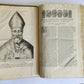 1603 SANCTI AMBROSII antique PIGSKIN BOUND FOLIO w/BISHOP'S COAT of ARMS Vol.1-2