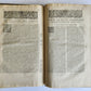 1603 SANCTI AMBROSII antique PIGSKIN BOUND FOLIO w/BISHOP'S COAT of ARMS Vol.1-2