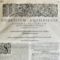 1603 SANCTI AMBROSII antique PIGSKIN BOUND FOLIO w/ BISHOP'S COAT of ARMS Vol. V