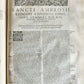 1603 SANCTI AMBROSII antique PIGSKIN BOUND FOLIO w/ BISHOP'S COAT of ARMS Vol. V