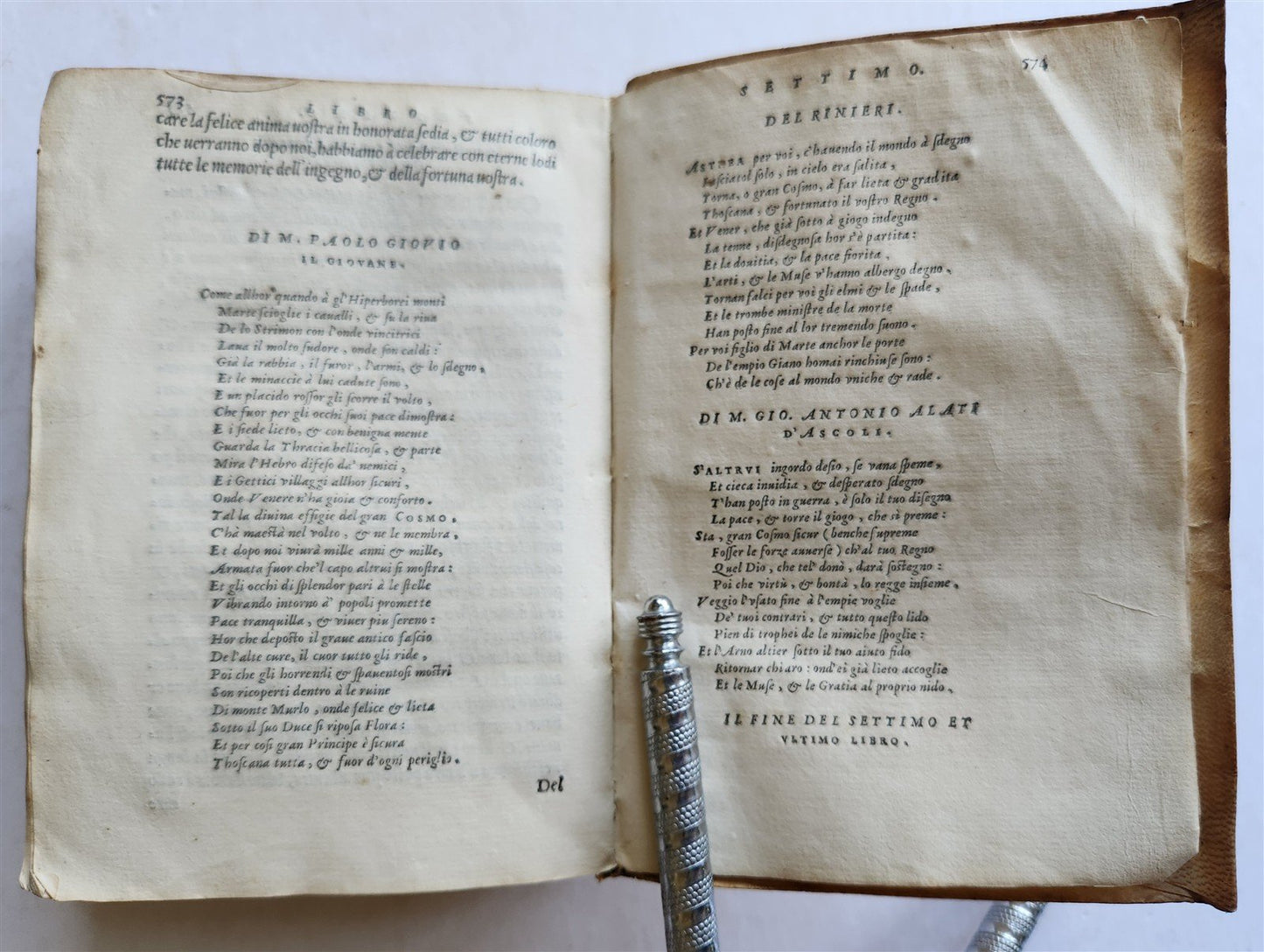 1559 HISTORY by PAOLO GIOVIO antique 16th Century VELLUM BINDING